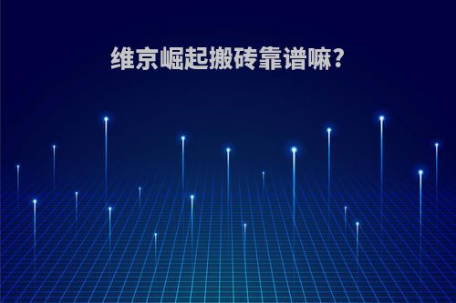 维京崛起搬砖靠谱嘛?