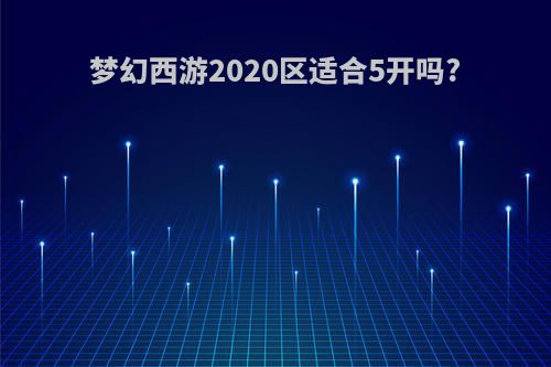 梦幻西游2020区适合5开吗?