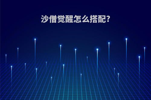沙僧觉醒怎么搭配?