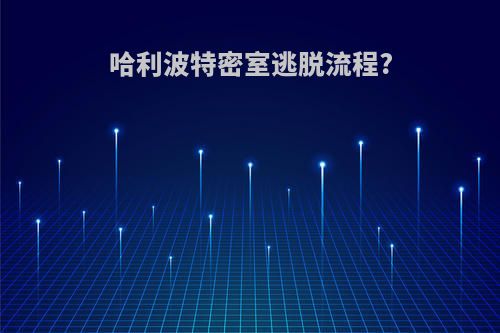 哈利波特密室逃脱流程?