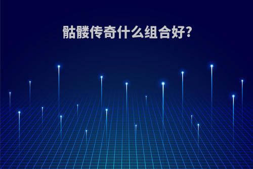 骷髅传奇什么组合好?
